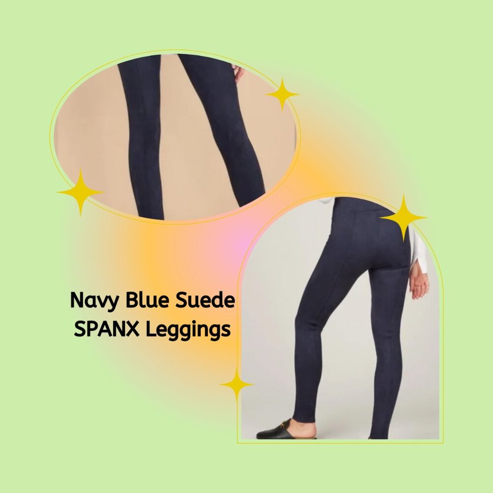 Spanx Faux Suede Leggings Classic Navy / Regular / XL
